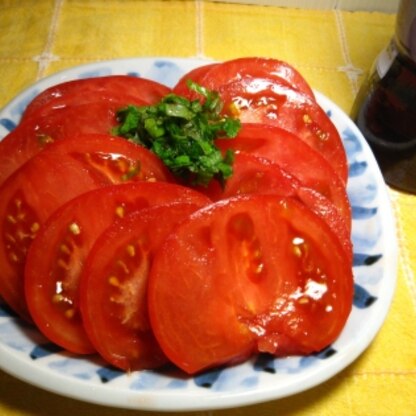 トマトが豊作なので、毎日食べてます！美味しい！